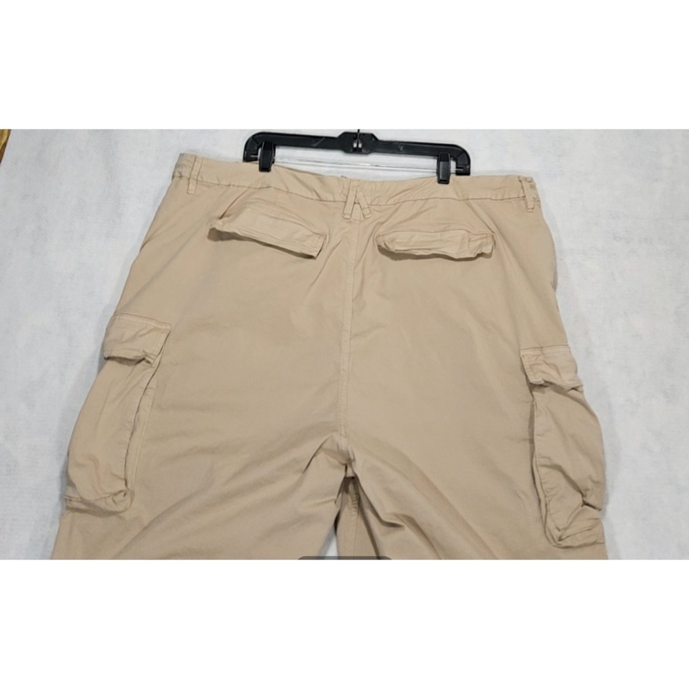 Good American Pants Womens Sz 22 Plus‎ Baggy Cargo Khaki Stretch Loose Straight - Picture 6 of 8